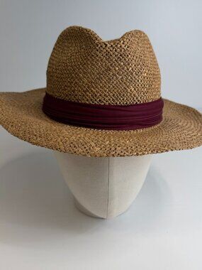 Vintage Harvard Hat Men Medium Safari Custom Styled Straw USA Work Party Ex